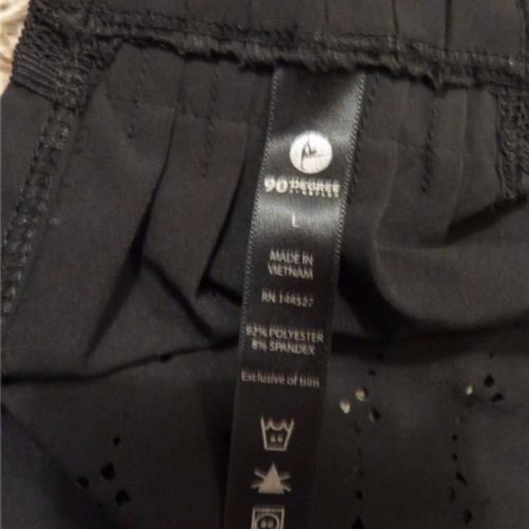 90 DEGREE BY REFLEX BLACK ATHLETIC TOP SZ L - Picture 5 of 5